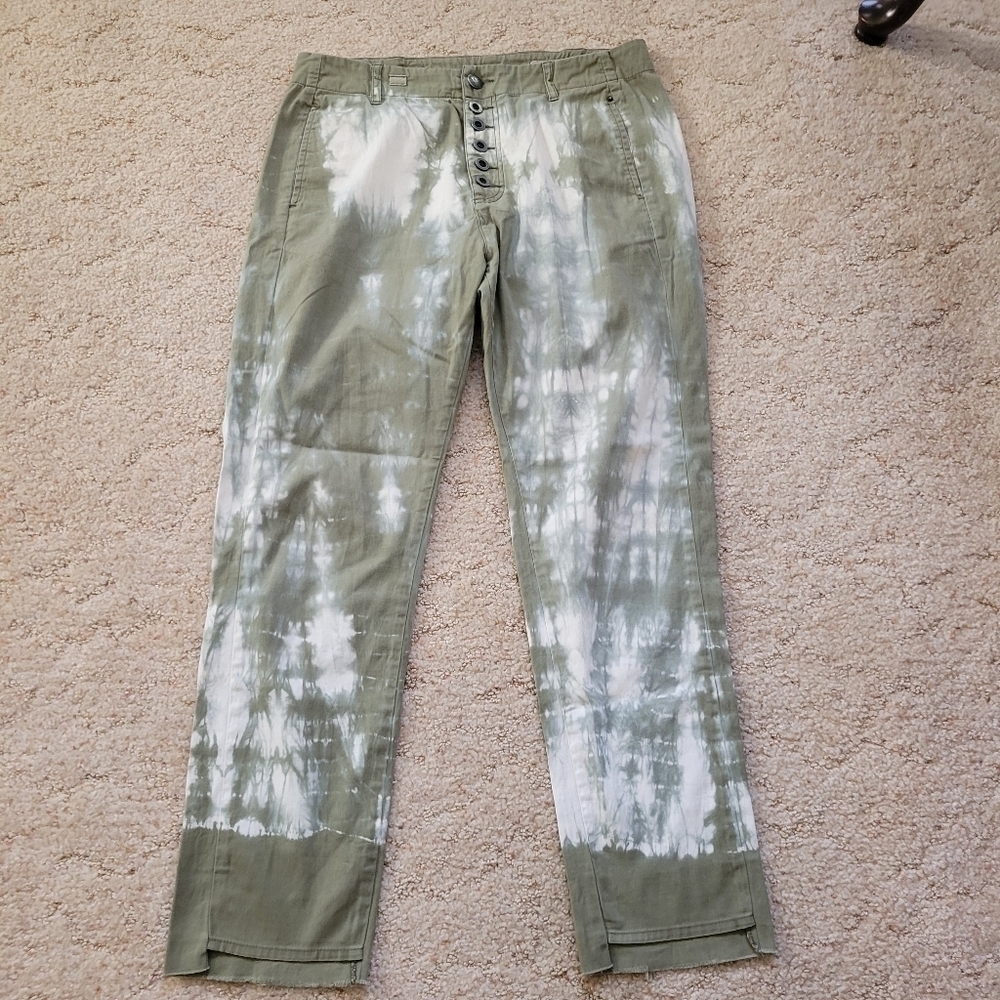 Sack's Green Tie Dye Pants Size 0